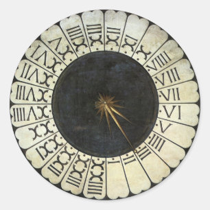 Klok in de Duomo van Paolo Uccello Ronde Sticker