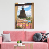 Klok in een kerktoren, Cuba Canvas Afdruk (Insitu (Woonkamer))