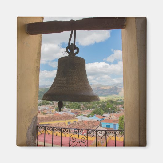 Klok in een kerktoren, Cuba Magneet (Voorkant)