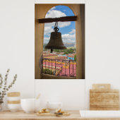 Klok in een kerktoren, Cuba Poster (Keuken)