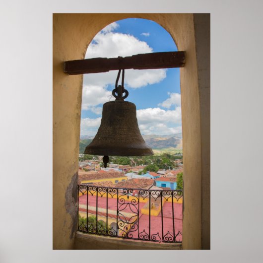 Klok in een kerktoren, Cuba Poster (Voorkant)