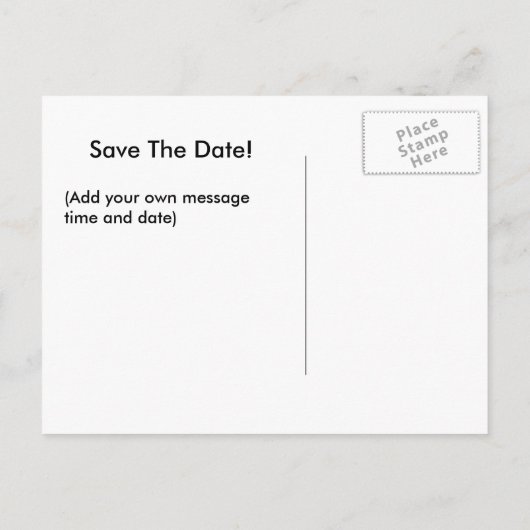 Klok in Great Hall Aankondigingskaart (Achterkant)