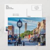 Klok in het centrum van Cape Girardeau komt snel g Briefkaart (Voorkant / Achterkant)