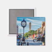 Klok in het centrum van Cape Girardeau Magnet (Voorkant / Achterkant)