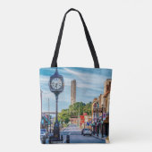 Klok in het centrum van Cape Girardeau Tote Bag (Achterkant)