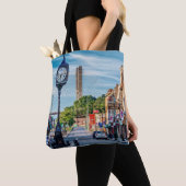 Klok in het centrum van Cape Girardeau Tote Bag (Dichtbij)