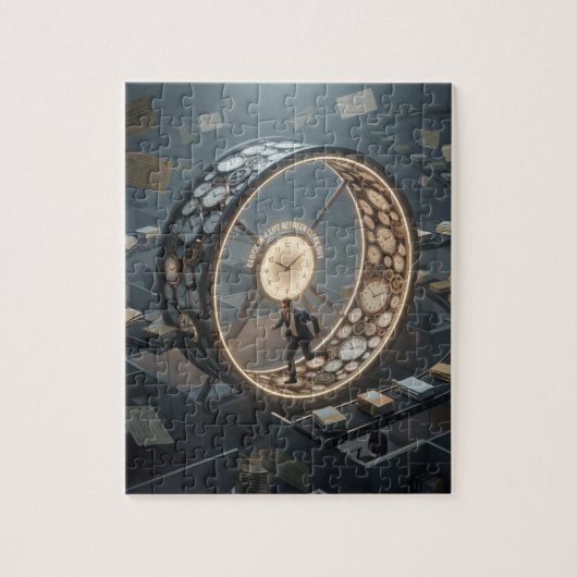 Klok In Levenspuzzel Legpuzzel (Verticaal)