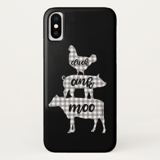 Klok Knor Looi Kip Koe Varken Boerderij Case-Mate iPhone Case (Achterkant)