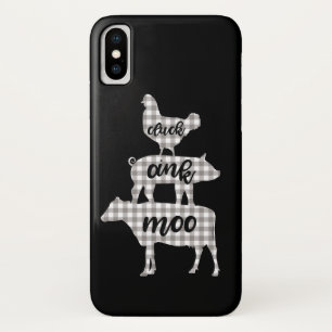 Klok Knor Moe Kip Koe Varken Boerderij Case-Mate iPhone Case