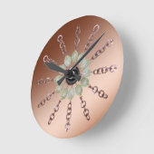 Klok - Koperketting en kralen (Hoek)