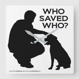 Klok met afdruk, die wie redde