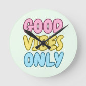 Klok met alleen goede vibraties (Voorkant)
