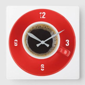 Klok met Amerikaanse koffie