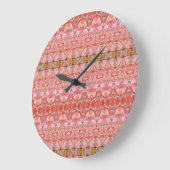 Klok met Blauwgroen en rood (Hoek)