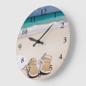 Klok met een strandscène (Hoek)