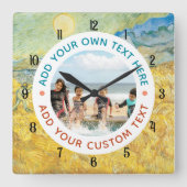 Klok met eigen foto en tekst – Gepersonaliseerd ca (Voorkant)