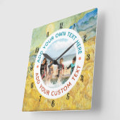 Klok met eigen foto en tekst – Gepersonaliseerd ca (Hoek)