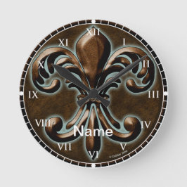 Klok met Fancy Fleur De Lis