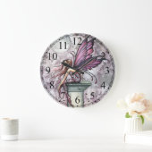Klok met fantasie kunst van de uitkijk fee (Huis)