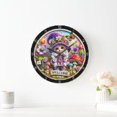 Klok met fantasievolle kaboutertuin welkom (Huis)