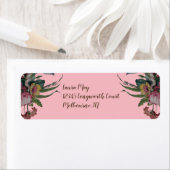 klok met Flowers Birthday Party Etiket (Insitu)