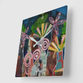 Klok met gesneden bloemen Art (Hoek)