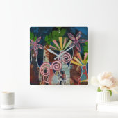 Klok met gesneden bloemen Art (Huis)