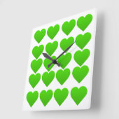 klok met groene harten (Hoek)