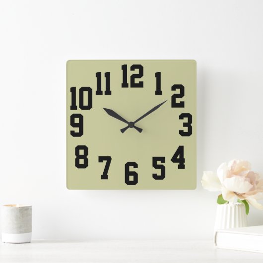 Klok met grote getallen Gemakkelijk lezen (Huis)