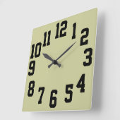 Klok met grote getallen Gemakkelijk lezen (Hoek)