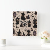 Klok met heksendecor voor Halloween (Huis)