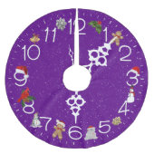 Klok met Kerst Elementen Kerstboom Rok (Voorkant)