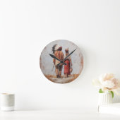 Klok met Koppel van Inheemse Amerikanen (Huis)