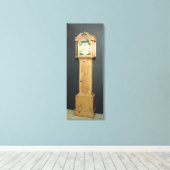 Klok met lange hoesjes, met enamel schilderen canvas afdruk (Insitu (Houten vloer))