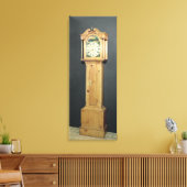 Klok met lange hoesjes, met enamel schilderen canvas afdruk (Insitu (Woonkamer))