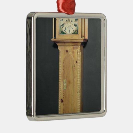 Klok met lange hoesjes, met enamel schilderen metalen ornament (Rechts)