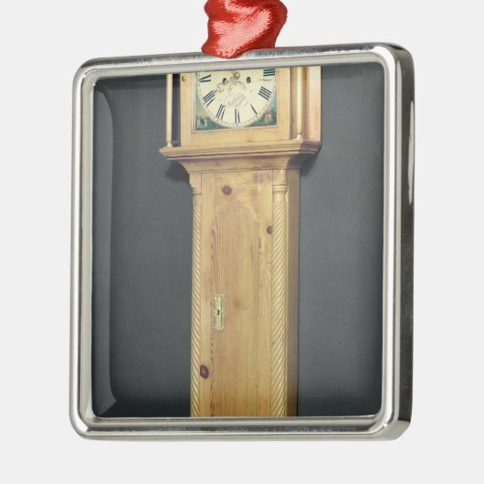 Klok met lange hoesjes, met enamel schilderen metalen ornament (Links)