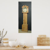 Klok met lange hoesjes, met enamel schilderen poster (Keuken)