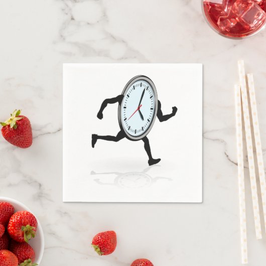 Klok met papieren servetten (Insitu)