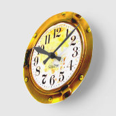 klok met porthole boot (Hoek)
