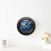 Klok met ronde randen met SLR-zoomlensontwerp (Huis)