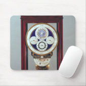 Klok met vier wijzerplaten en de tekens van de muismat (Met muis)