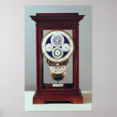 Klok met vier wijzerplaten en de tekens van de poster (Voorkant)