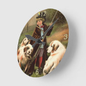 Klok met vintage kunst (Hoek)