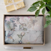 klok met Vogels en Rozen Decoupage Tissuepapier (Geschenk)