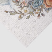  klok met Vogels en Rozen Decoupage Tissuepapier (Detail)