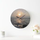 Klok met zonsondergang (Huis)