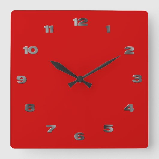 Klok - Metalen Arabische nummers (Voorkant)