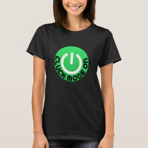 Klok Modus AAN Grappige Kip T-shirt – Boerderij Hu