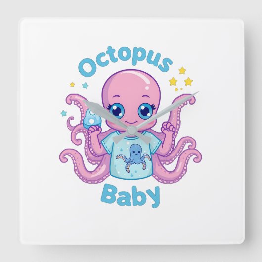 Klok Octopus Baby (Voorkant)